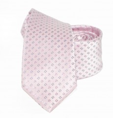    Goldenland Slim Krawatte - Rosa gepunktet 